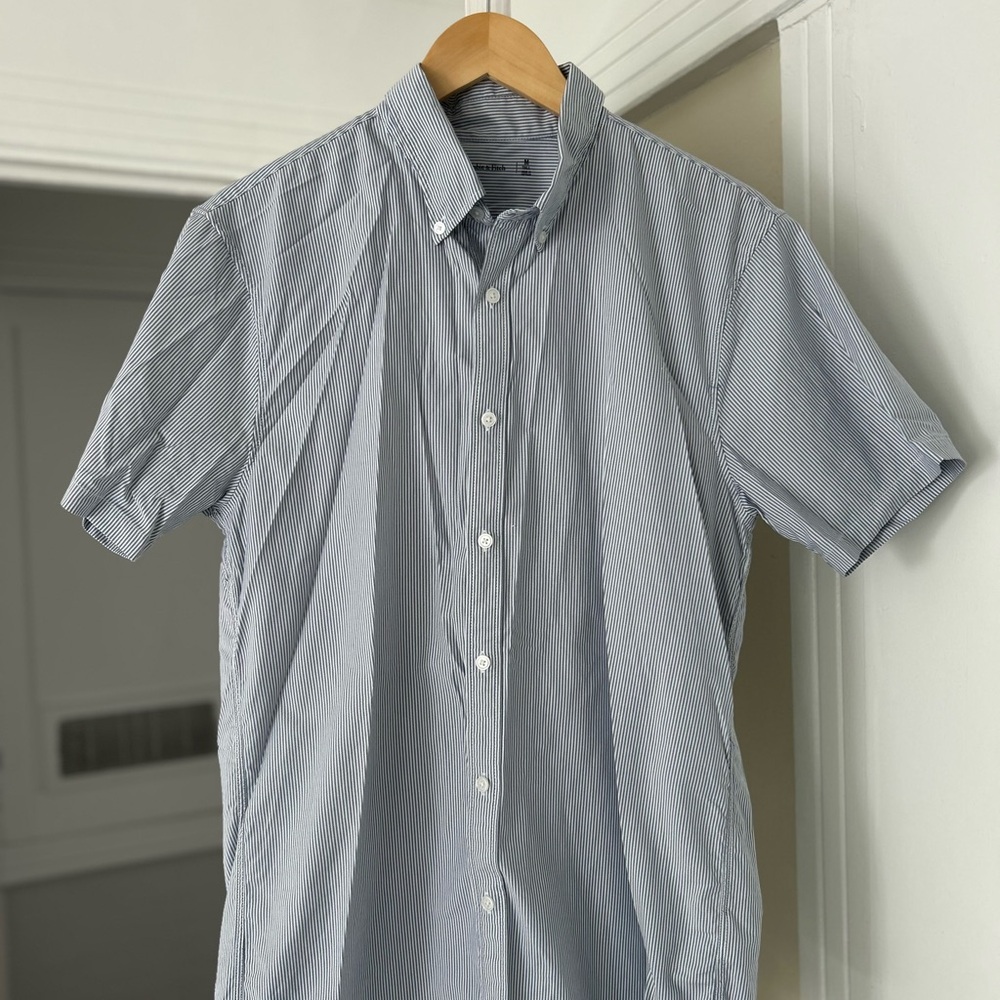Men's Abercrombie Blue Striped Shirt